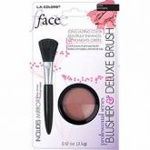Blush La Colors c/ pincél - Rosa queimado( Natural)