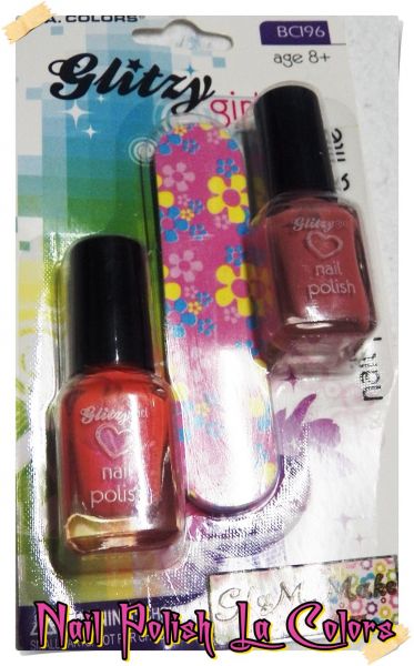 Kit com 2 esmaltes + Lixa de unha - La colors