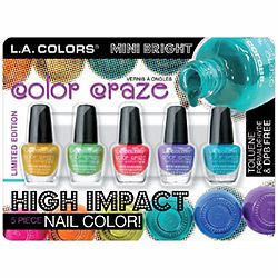 Kit com 5 Mini esmaltes La Colors